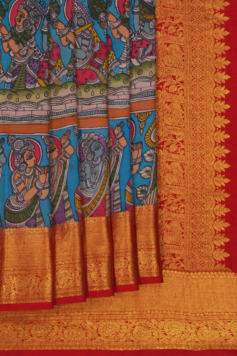 Image of Kalamkari Painting Saree