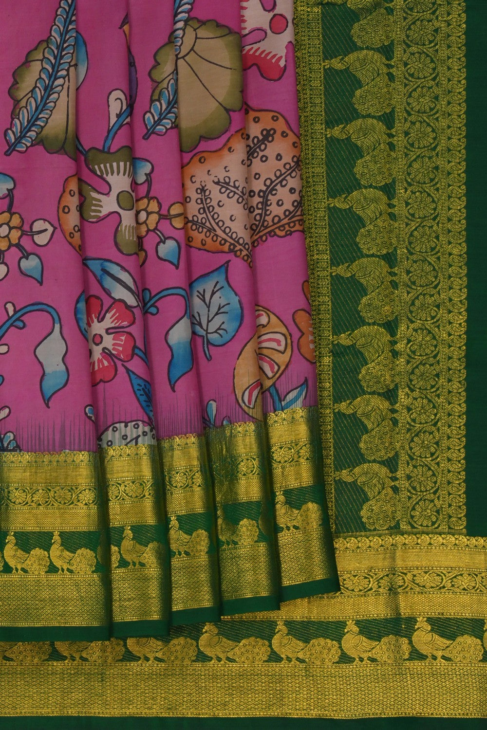 Image of Kalamkari Painting Saree