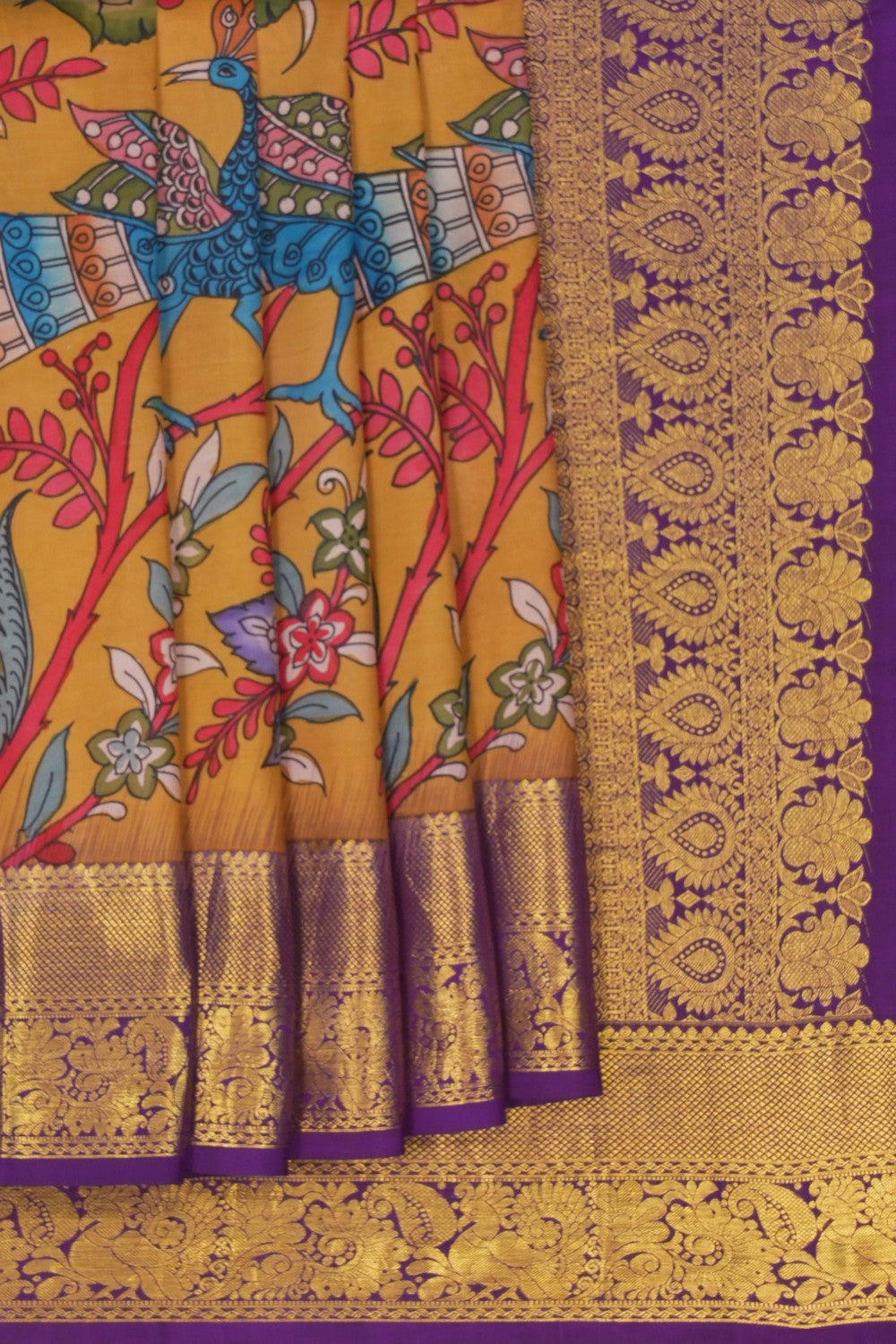 Image of Kalamkari Painting Saree