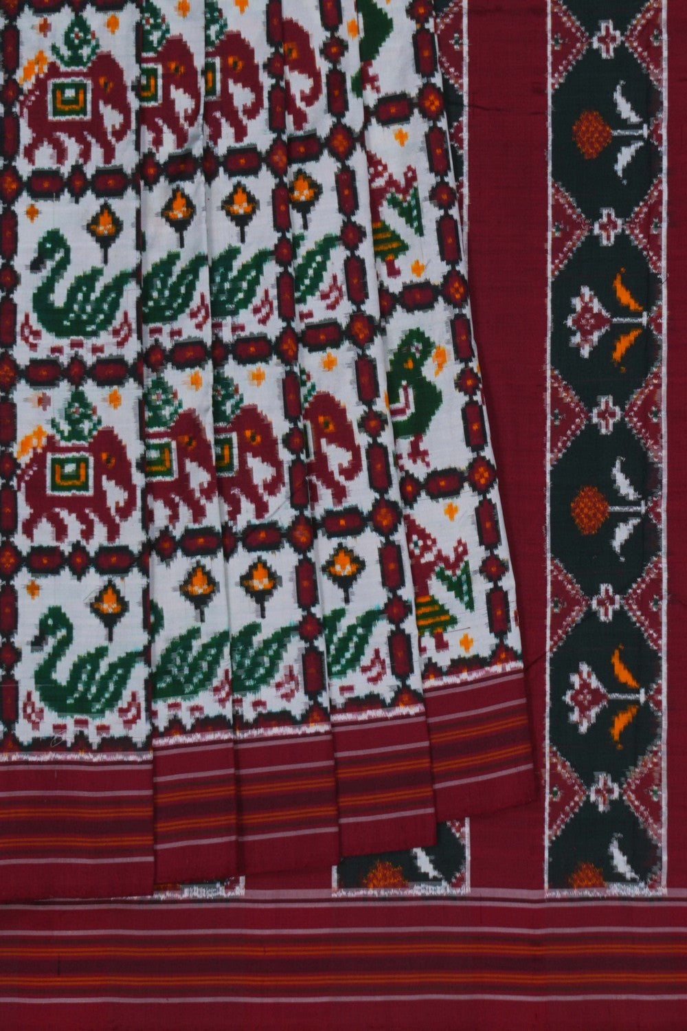 Image of Patan Patola Silk Double Ikat Saree