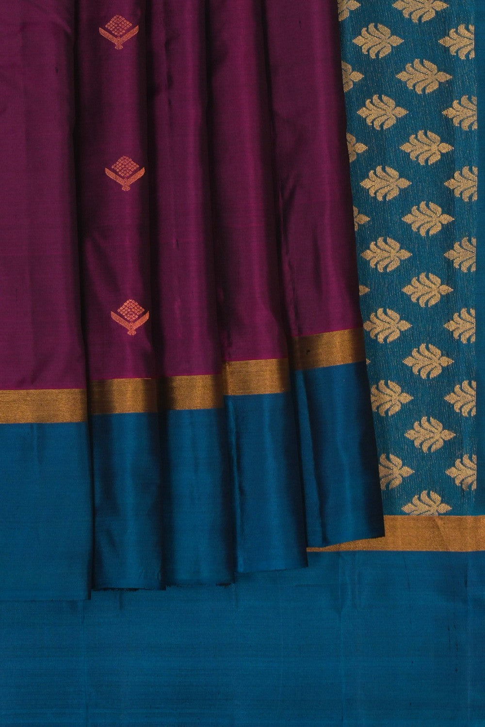 Image of Kanchi Silk Plum-Pink Saree