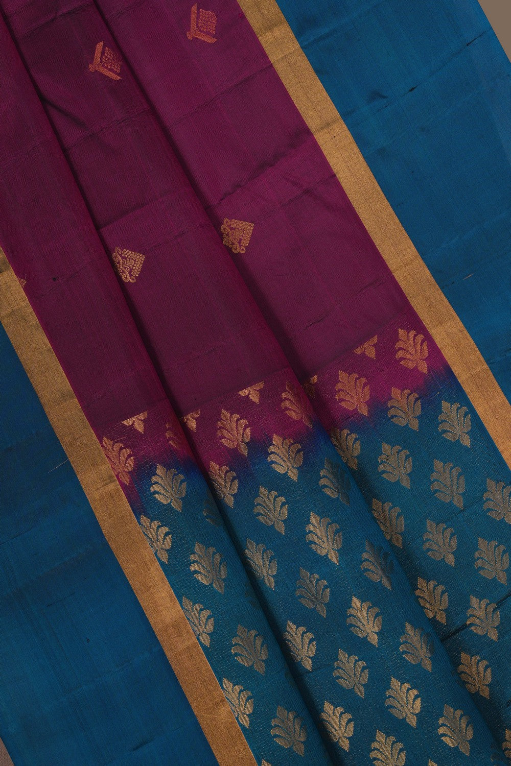 Image of Kanchi Silk Plum-Pink Saree