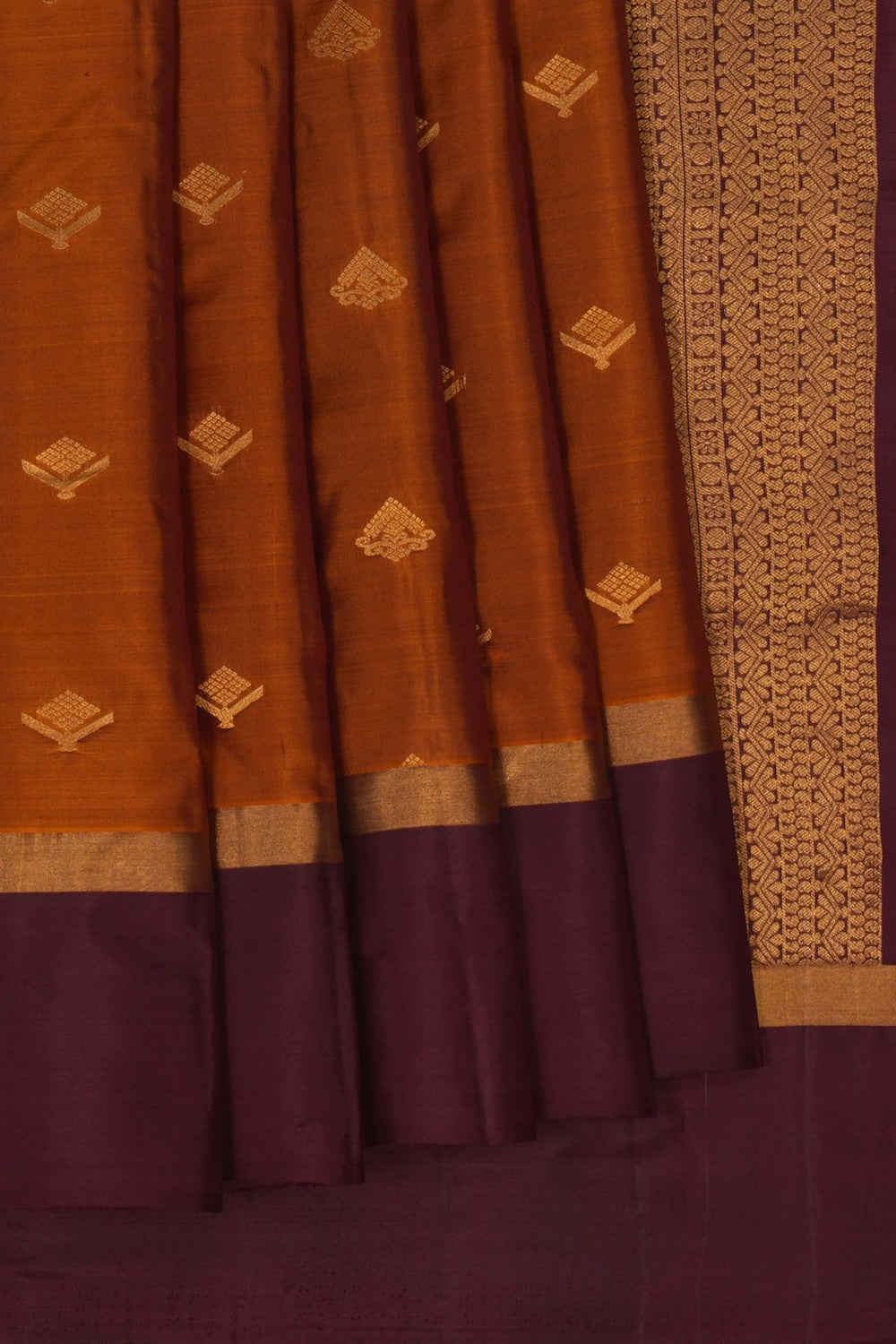Image of Kanchi Silk Mustard Saree