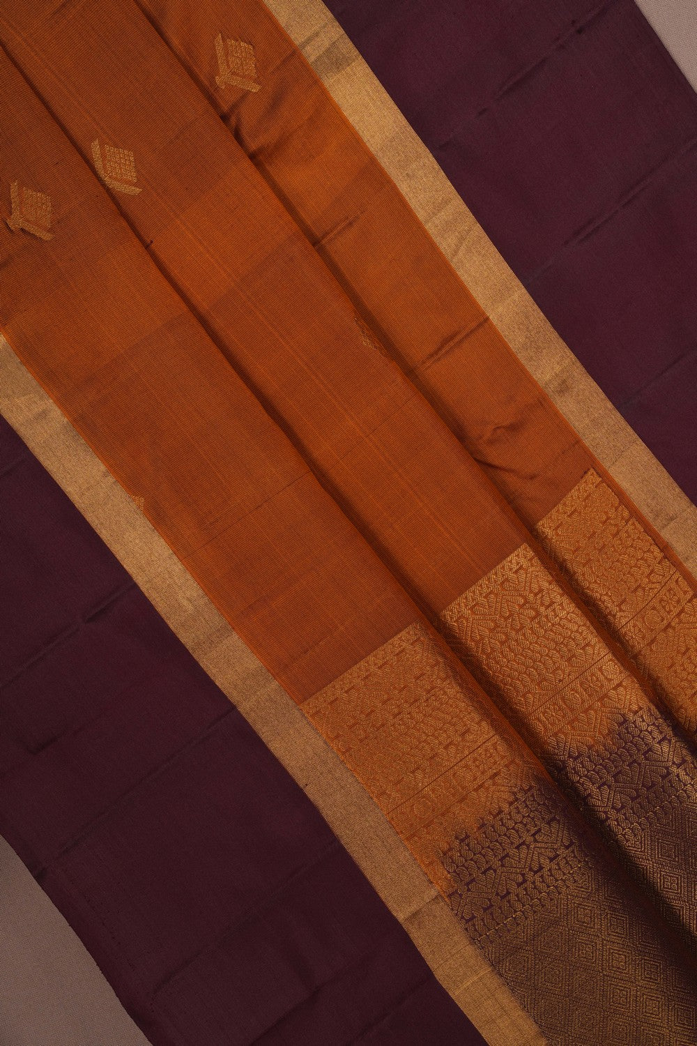 Image of Kanchi Silk Mustard Saree