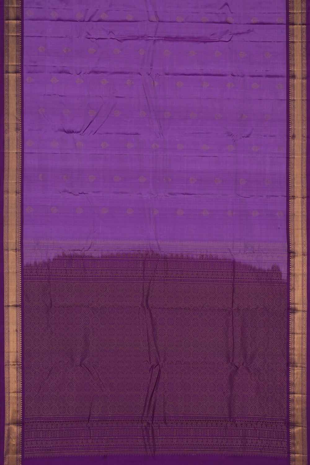 Image of Kanchi Silk Lavender Purple Saree