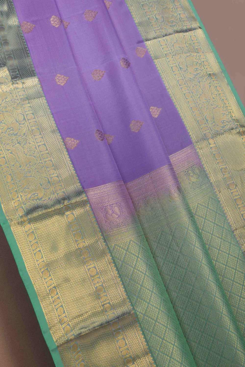 Image of Kanchi Silk Purple Saree