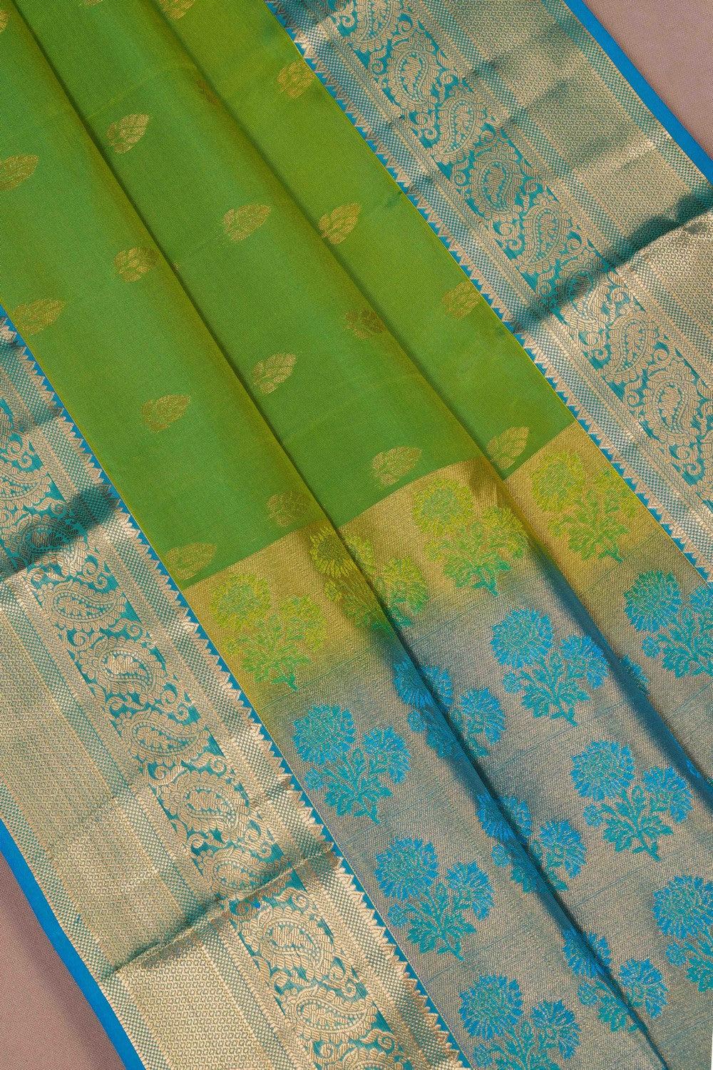Image of Kanchi Silk Green Saree