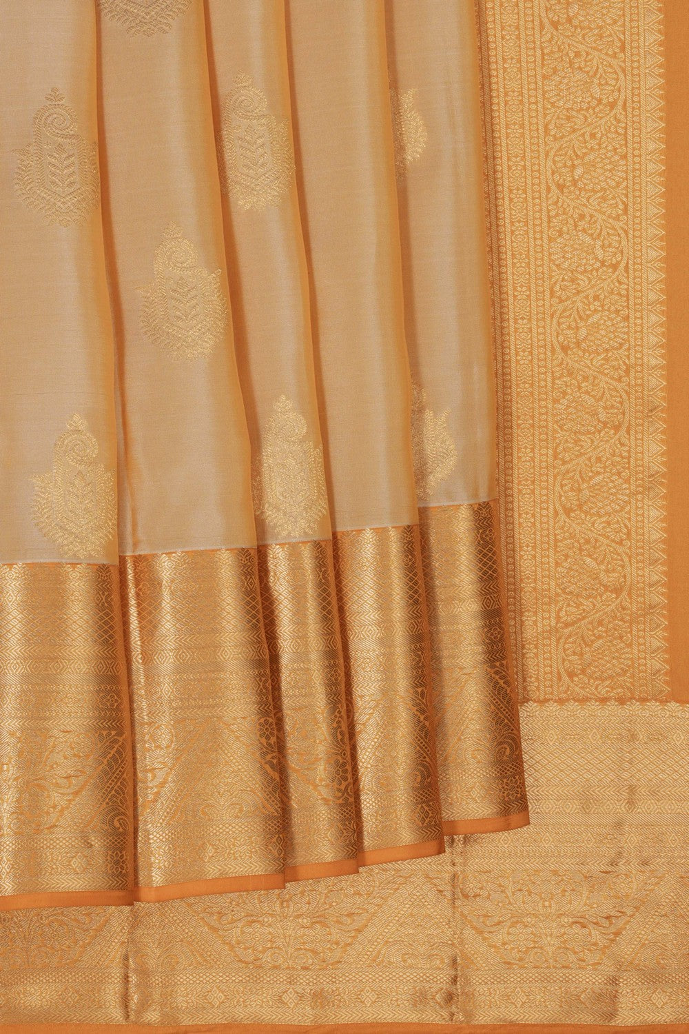 Image of Kanchi Silk Beige Saree