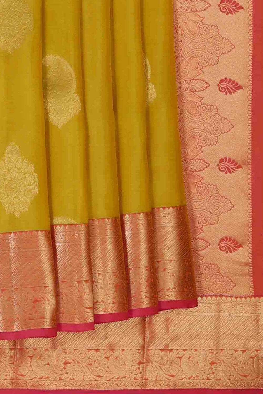 Image of Kanchi Silk Spring Green Saree