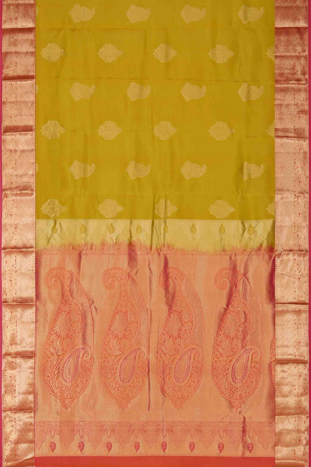 Image of Kanchi Silk Spring Green Saree