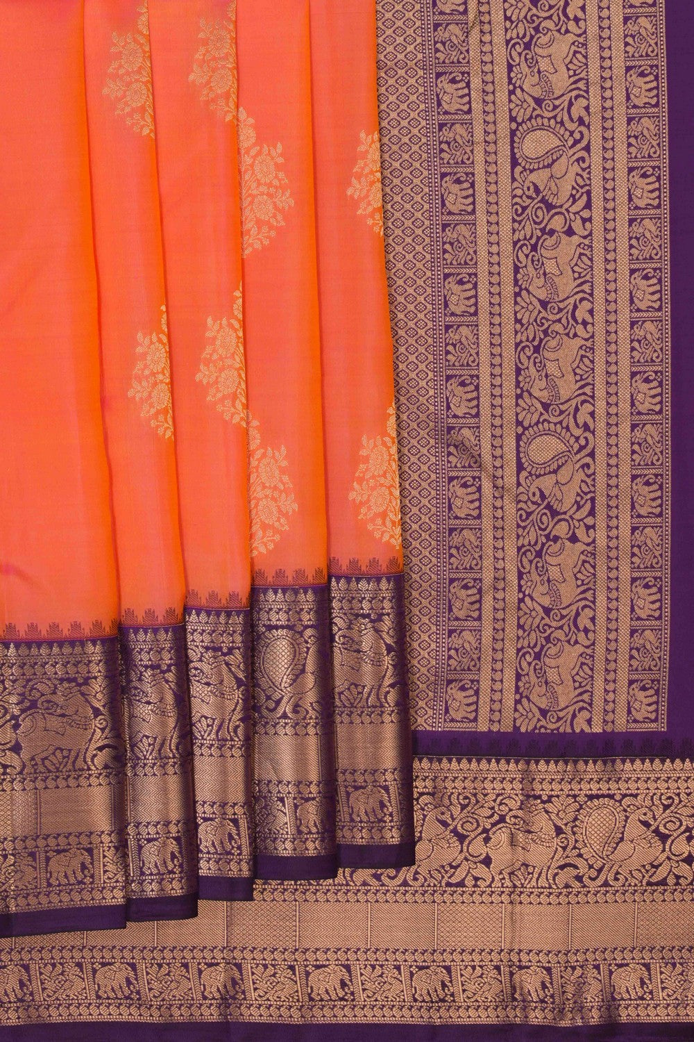 Image of Kanchi Silk Fuchsia Pink Saree