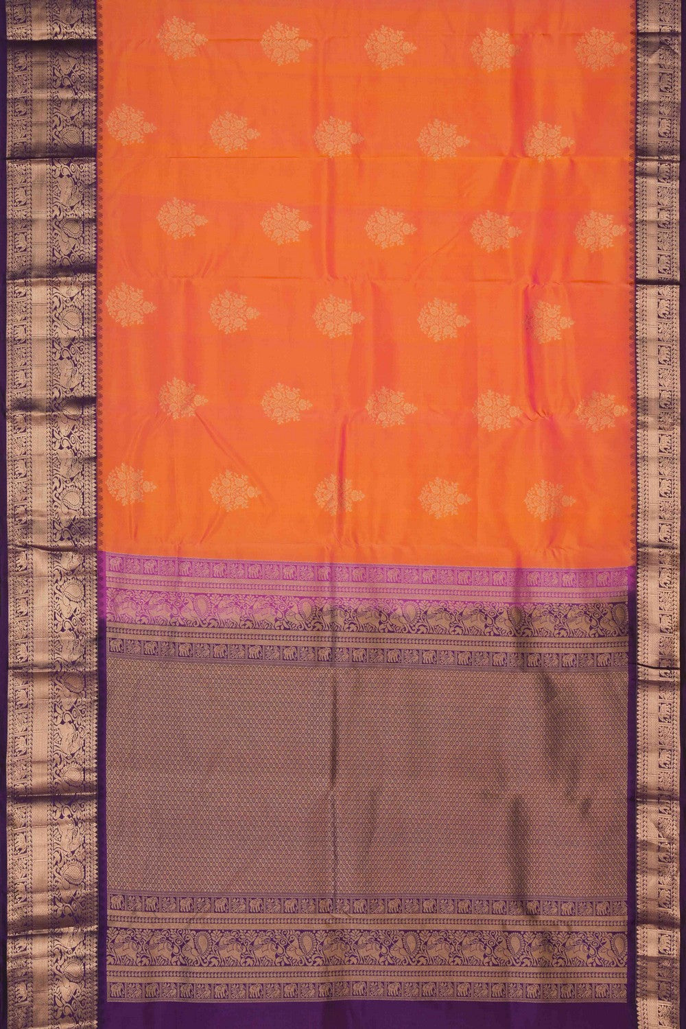 Image of Kanchi Silk Fuchsia Pink Saree