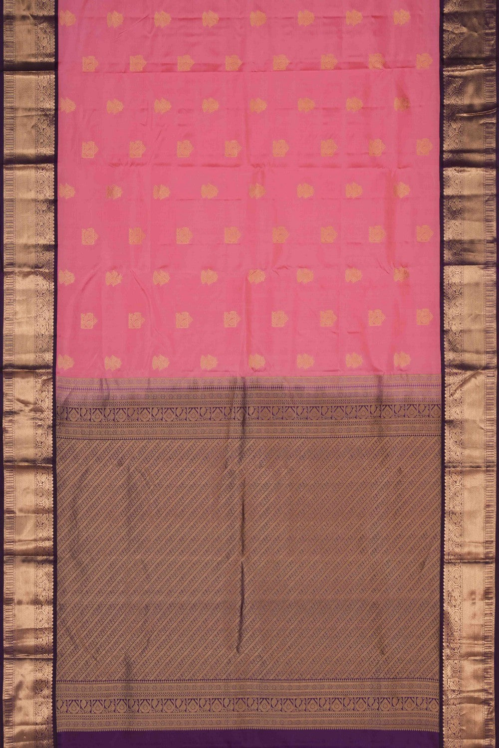 Image of Kanchi Silk Pink Saree