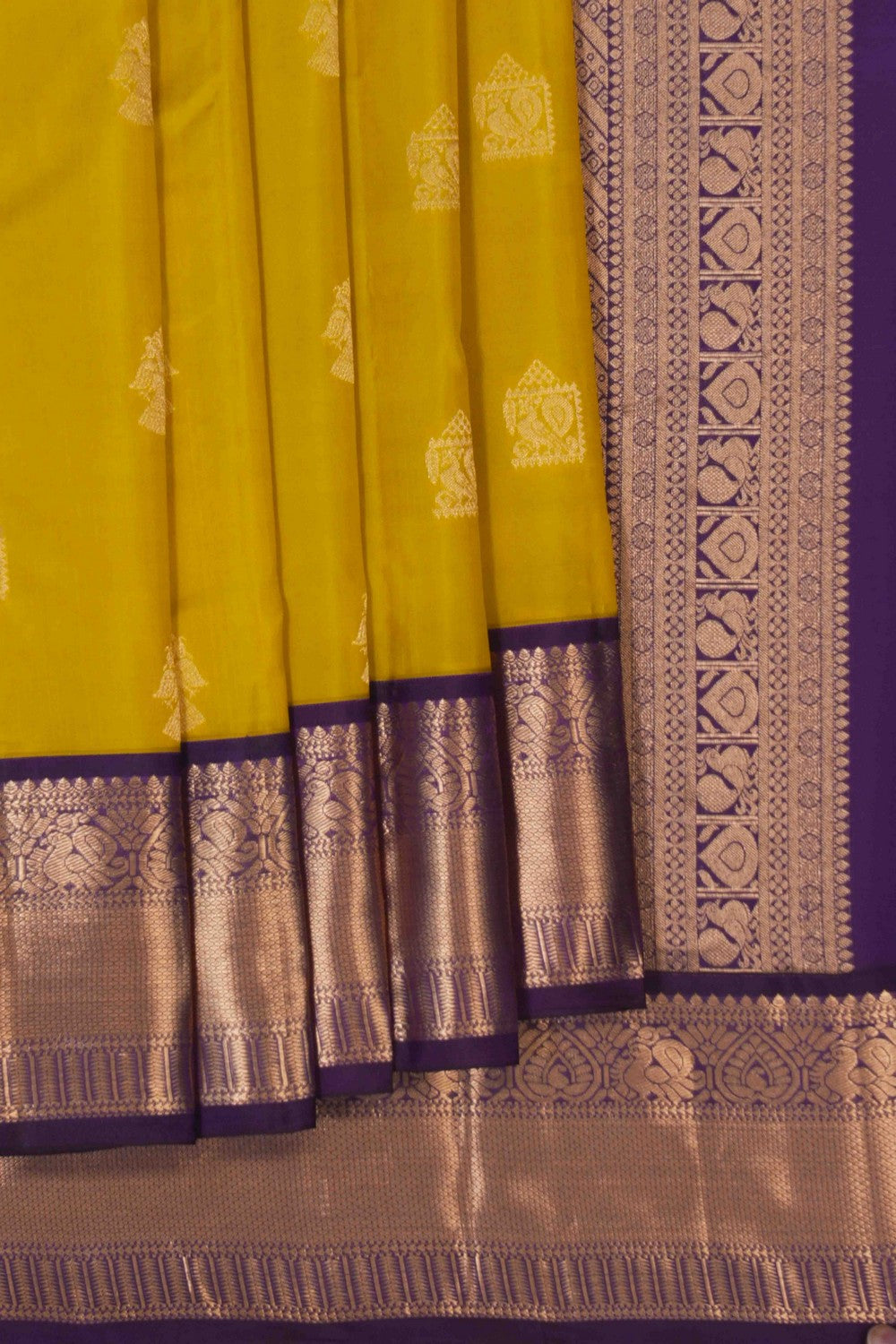 Image of Kanchi Silk Spring Green Saree