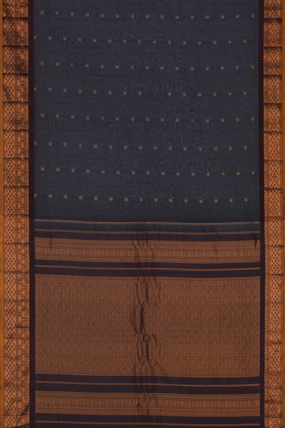 Image of Gadwal Cotton Silk Grey Saree