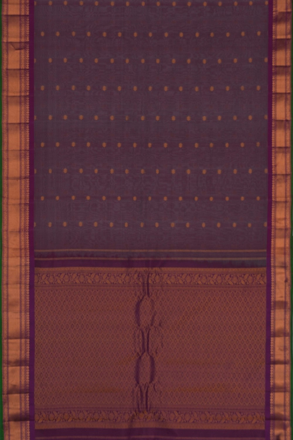 Image of Gadwal Cotton Silk Grey Saree