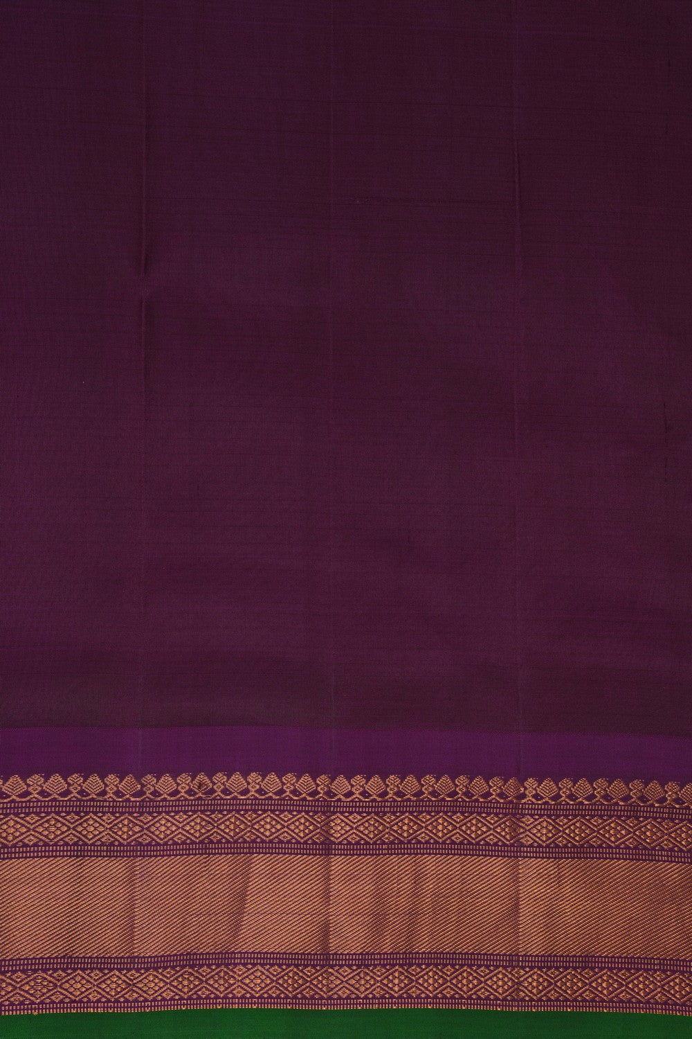 Image of Gadwal Cotton Silk Grey Saree