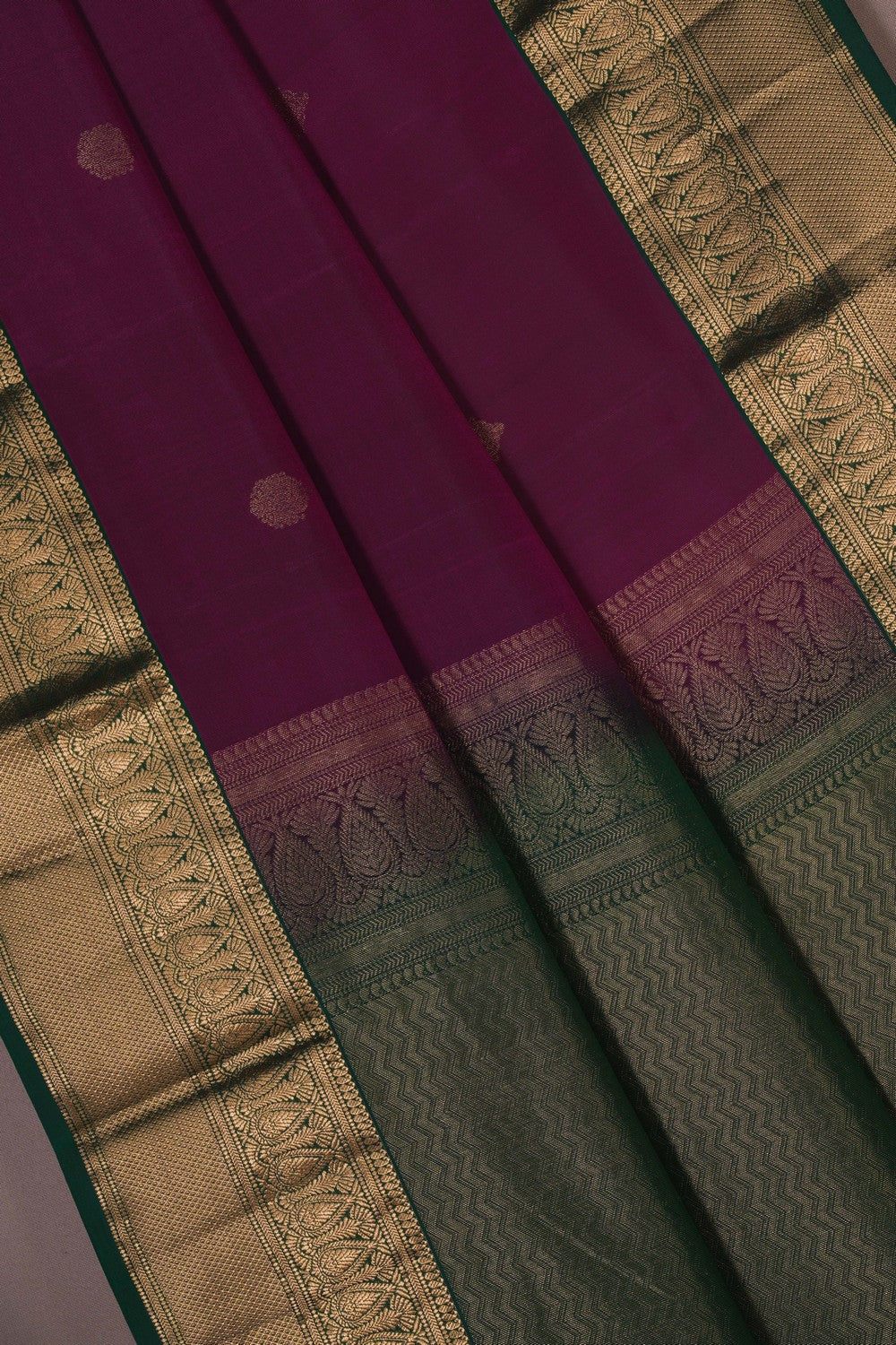 Image of Kanchi Silk Purple Saree