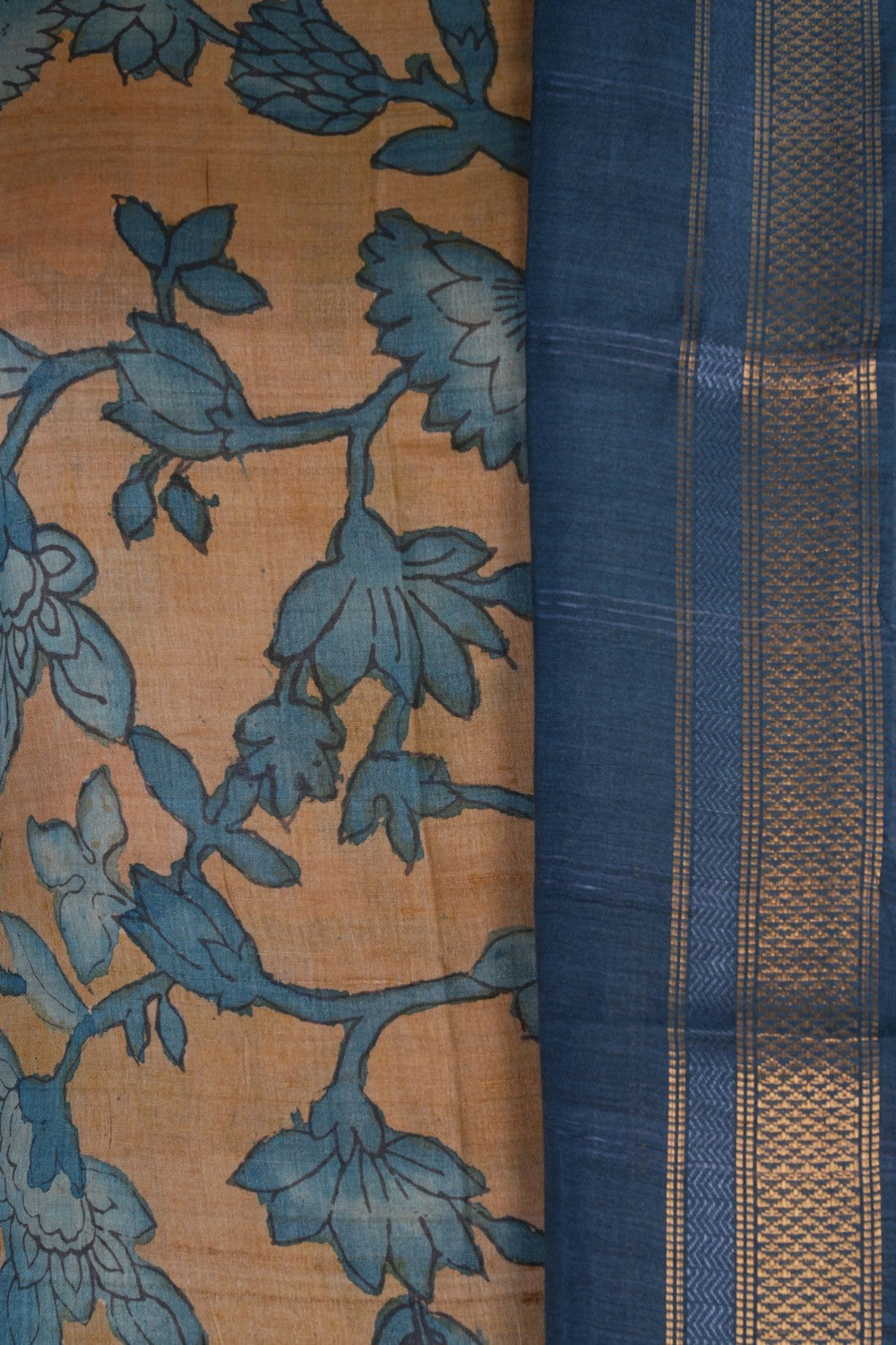 Image of Kalamkari Unstitched Suit Set Fabric (3 Pcs Set)