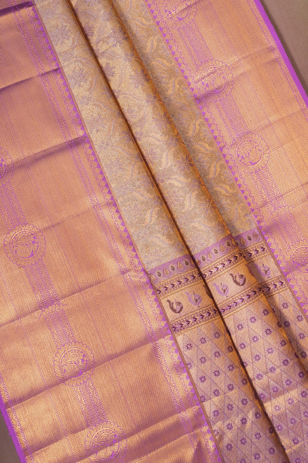 Image of Gold Kanchipattu Brocade Saree