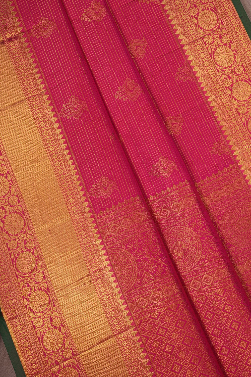 Image of Kanchipattu Brocade Pink Saree
