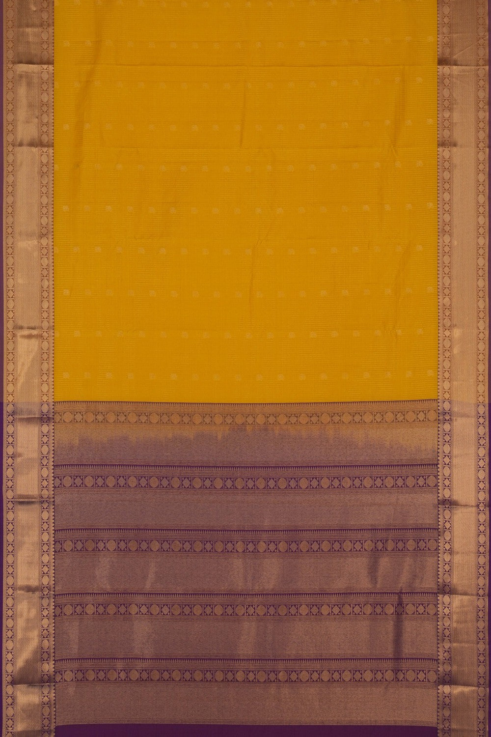 Image of Kanchi Silk Yellow Saree