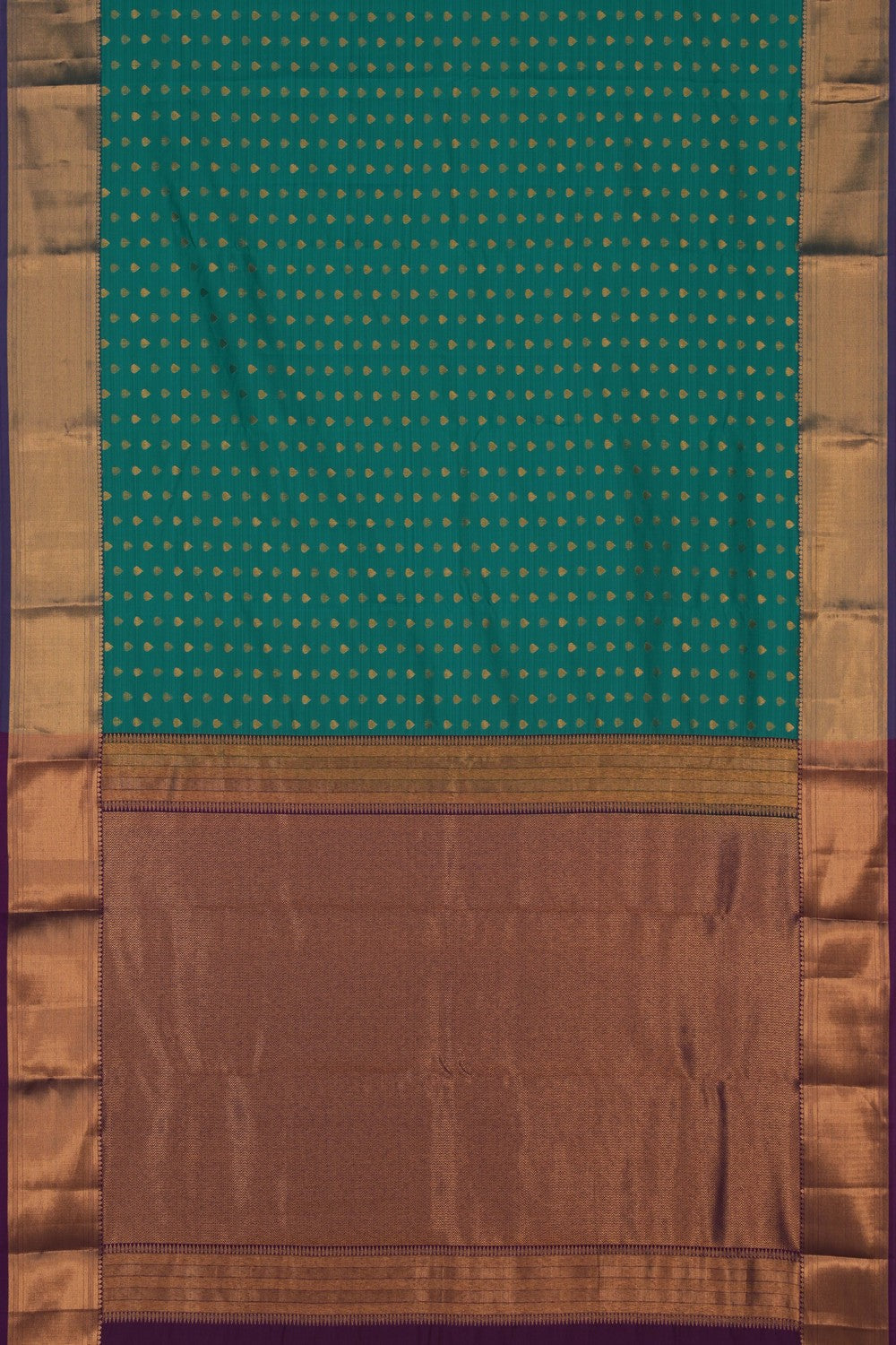Image of Kanchi Silk Sea Green Saree