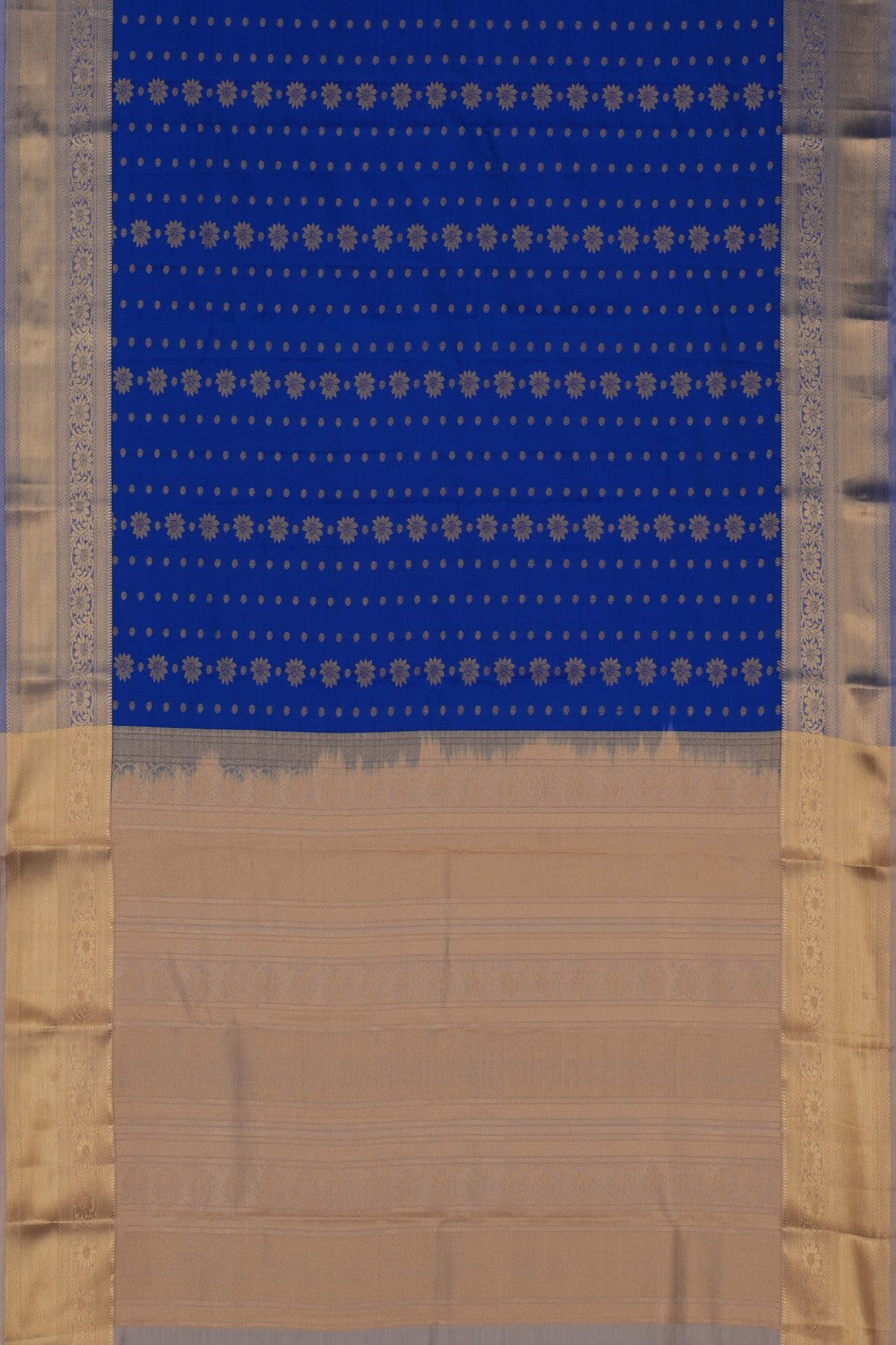 Image of Kanchi Silk Blue Saree