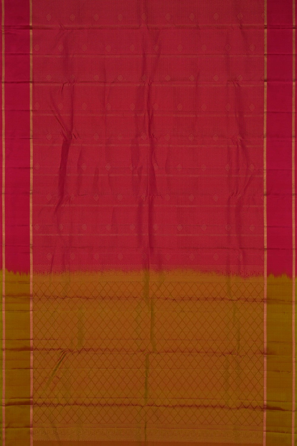 Image of Kanchi Silk Fuchsia Pink Saree