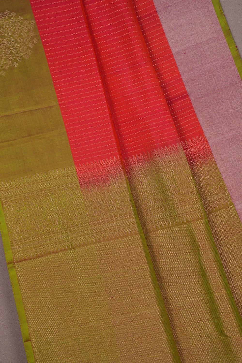 Image of Kanchi Silk Fuchsia Pink Saree