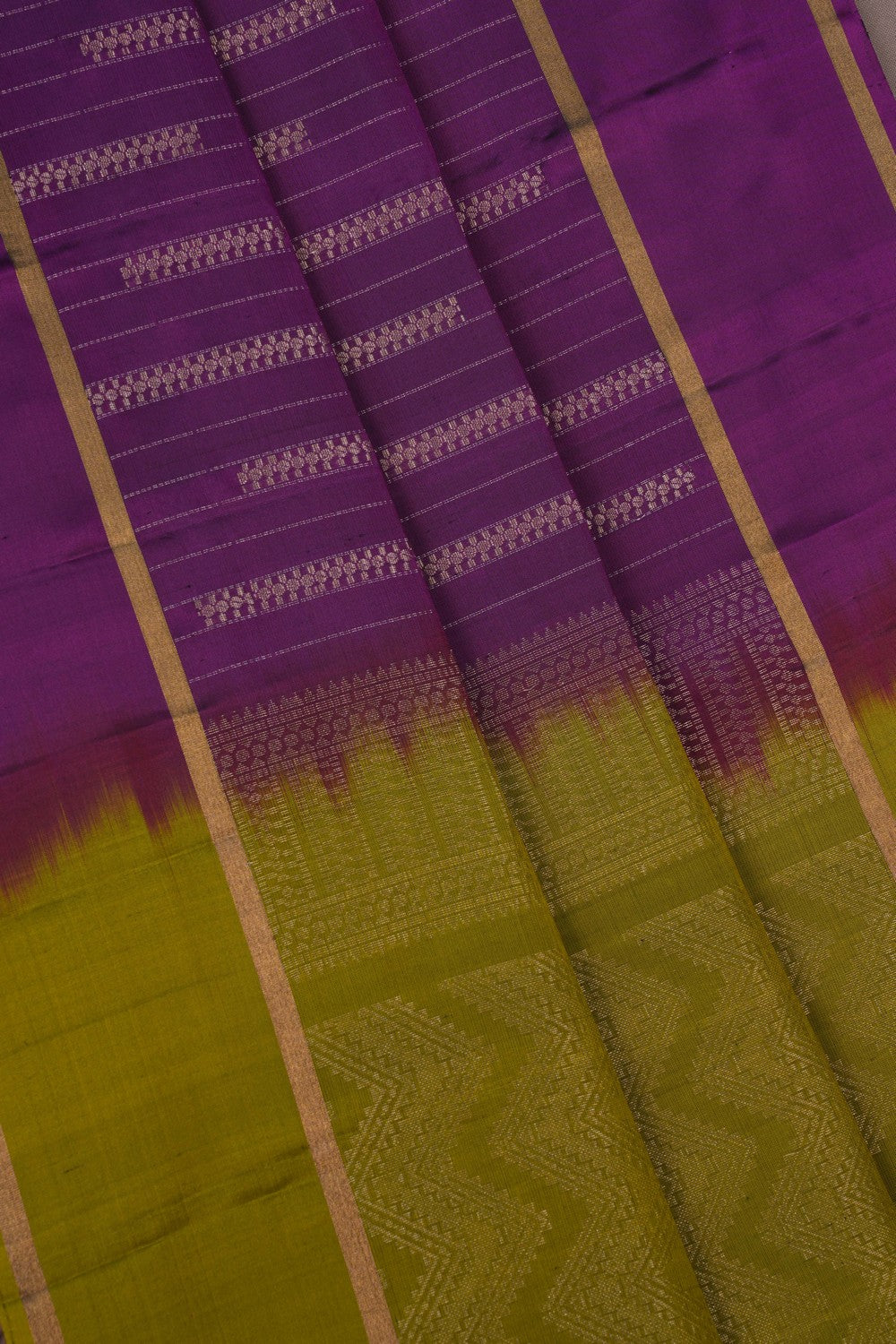 Image of Kanchi Silk Purple Saree