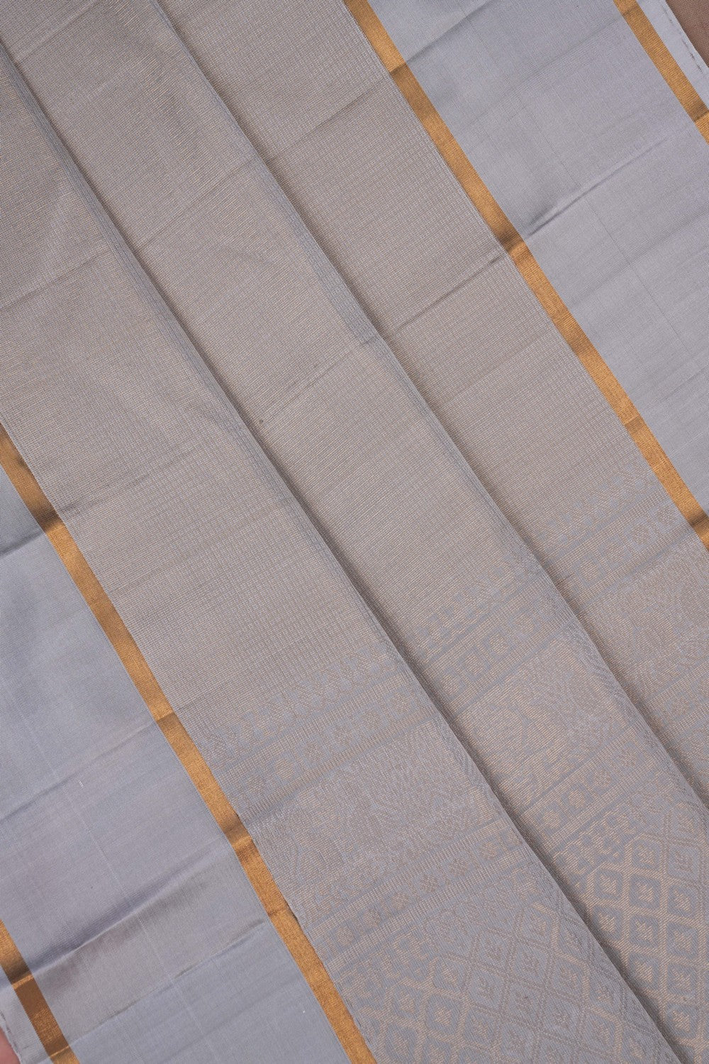 Image of Kanchi Silk Grey Saree