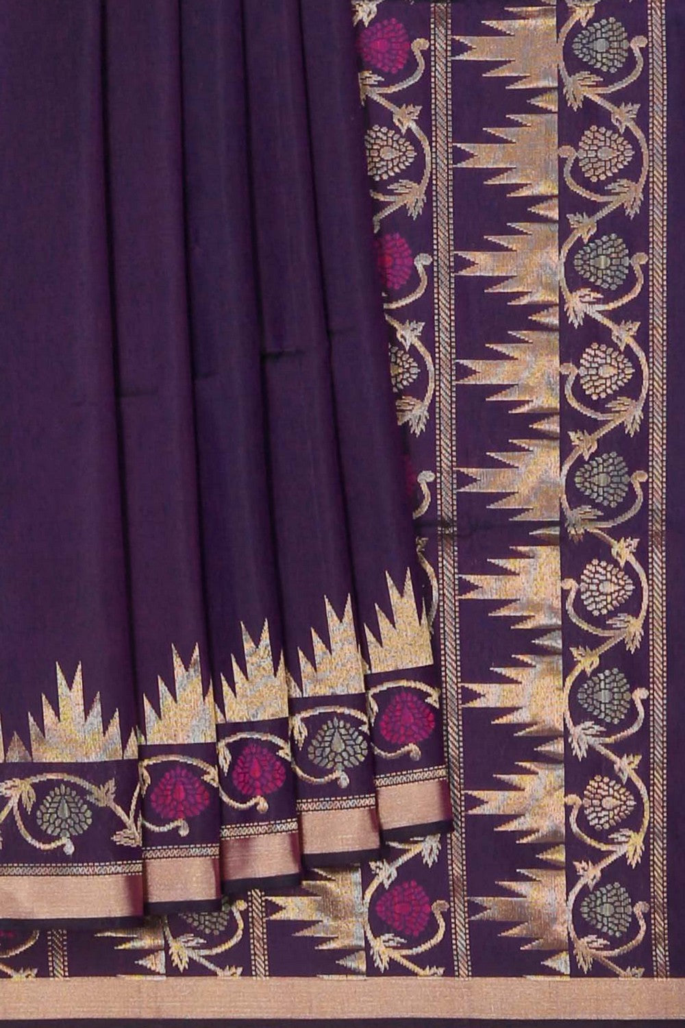 Image of South Silk Purple Saree