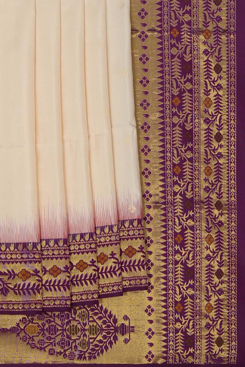 Image of South Silk Cream Saree