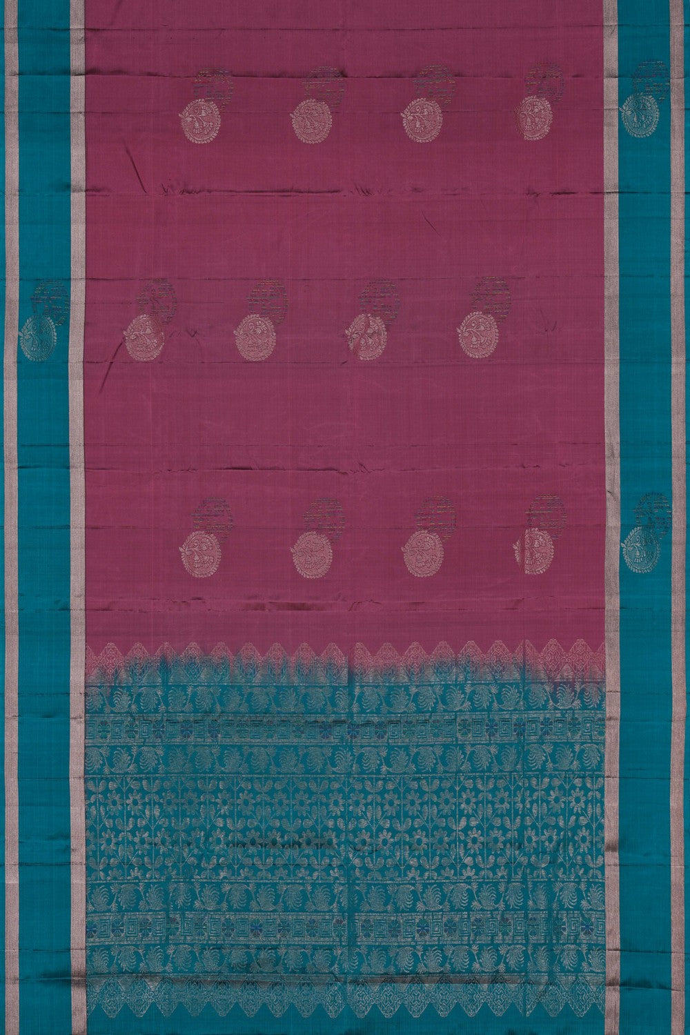 Image of Kanchi Silk Plum Pink Saree