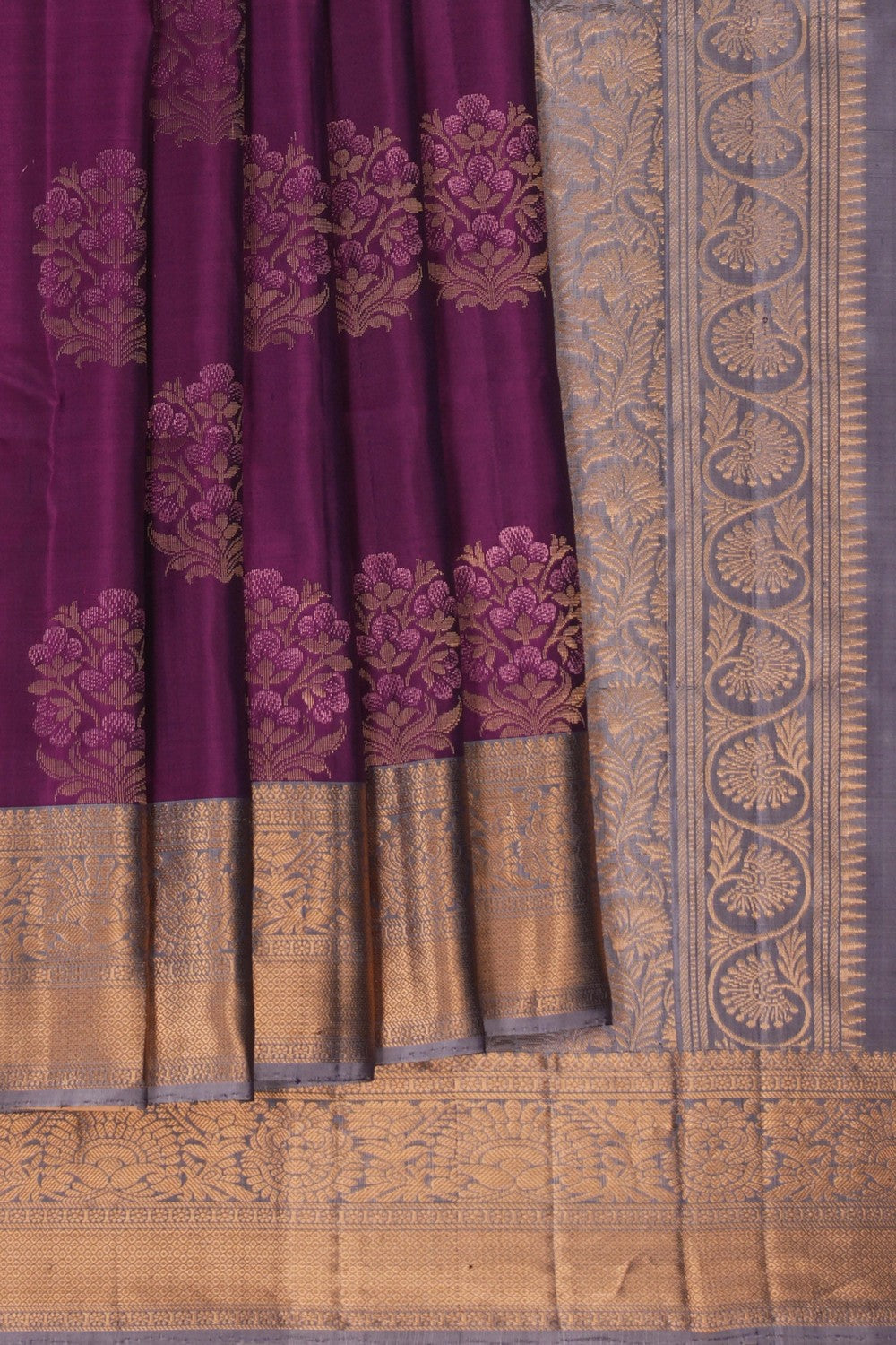 Image of Kanchi Silk Magenta Saree