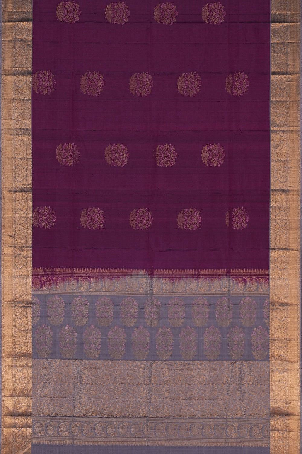 Image of Kanchi Silk Magenta Saree