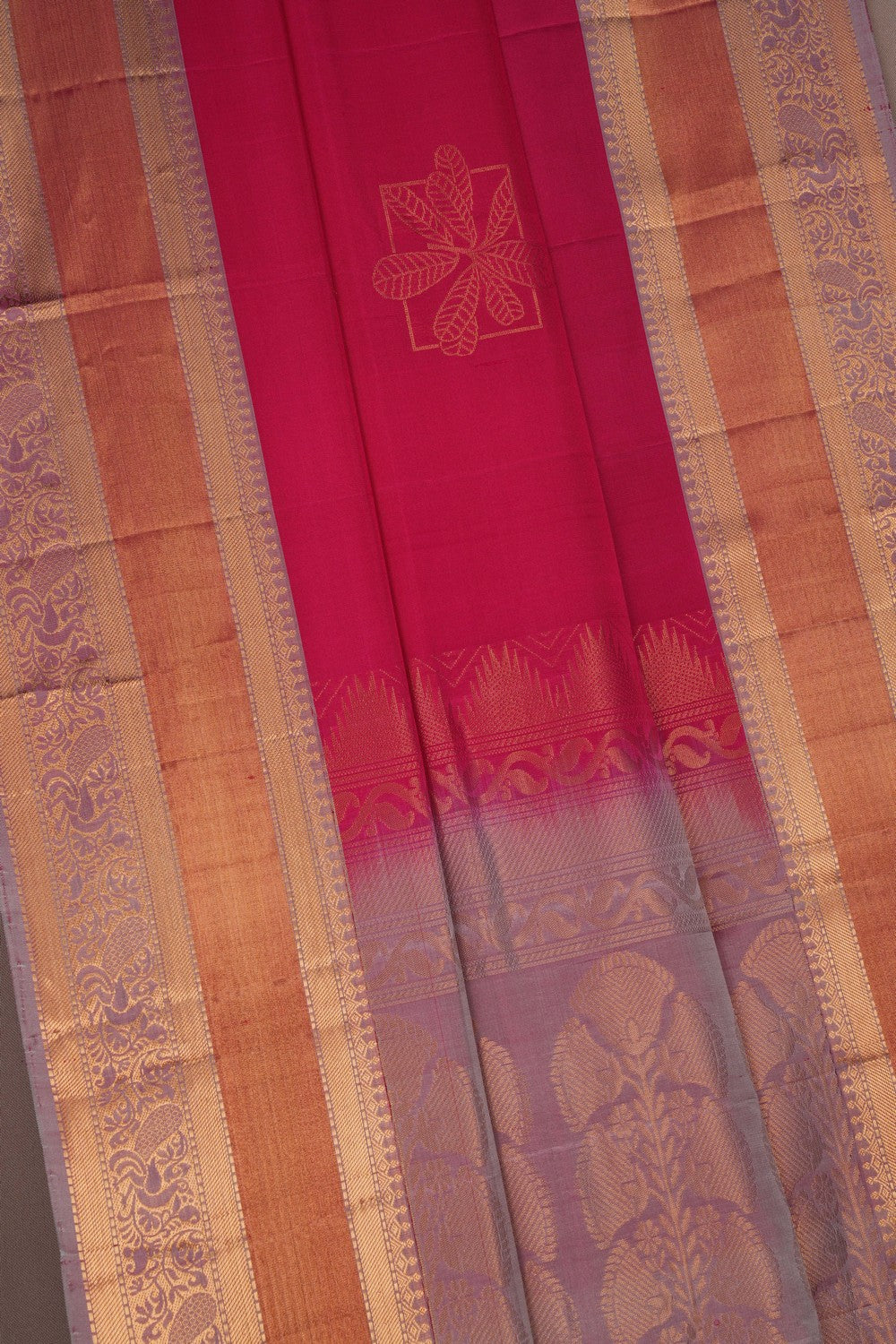 Image of Kanchi Silk Pink Saree