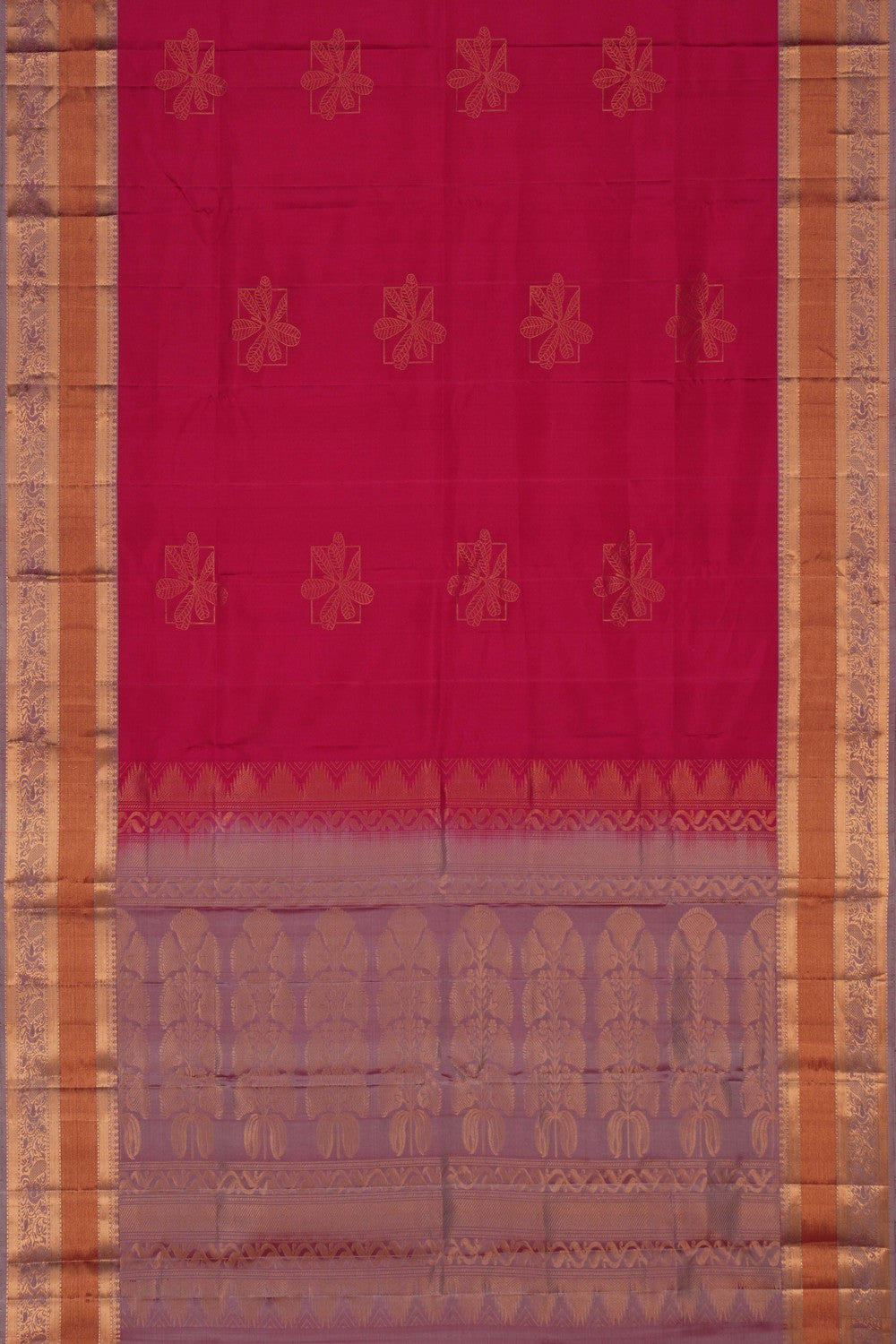 Image of Kanchi Silk Pink Saree