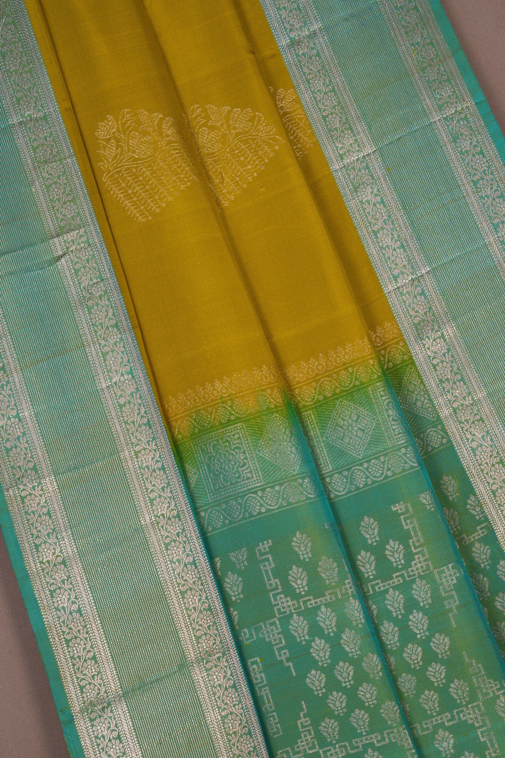 Image of Kanchi Silk Mustard Saree