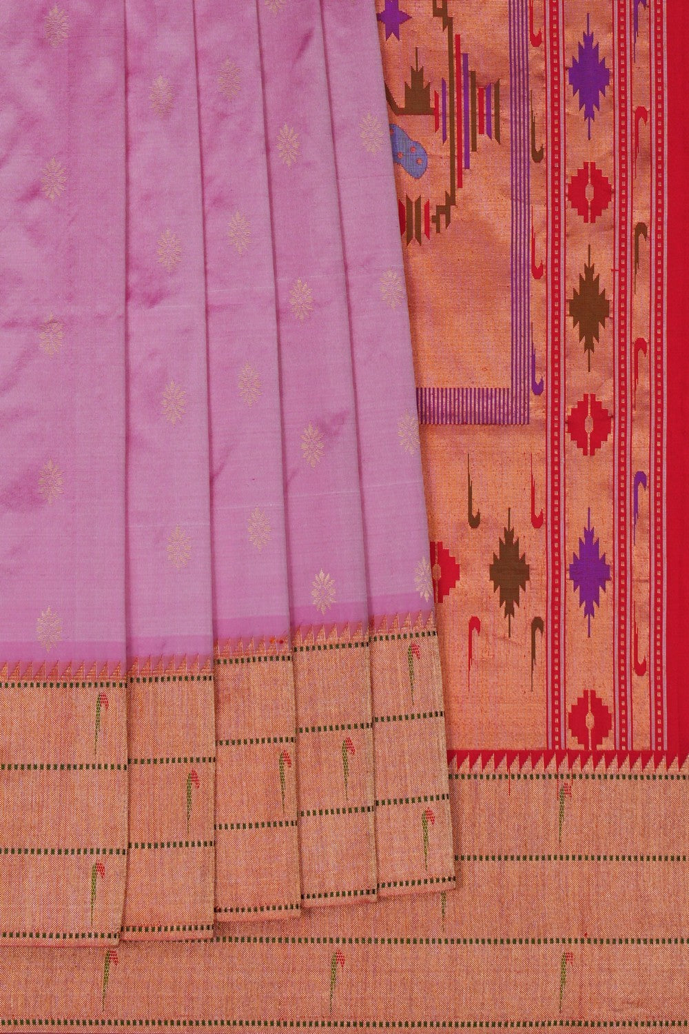Image of Paithani Silk Pink Saree