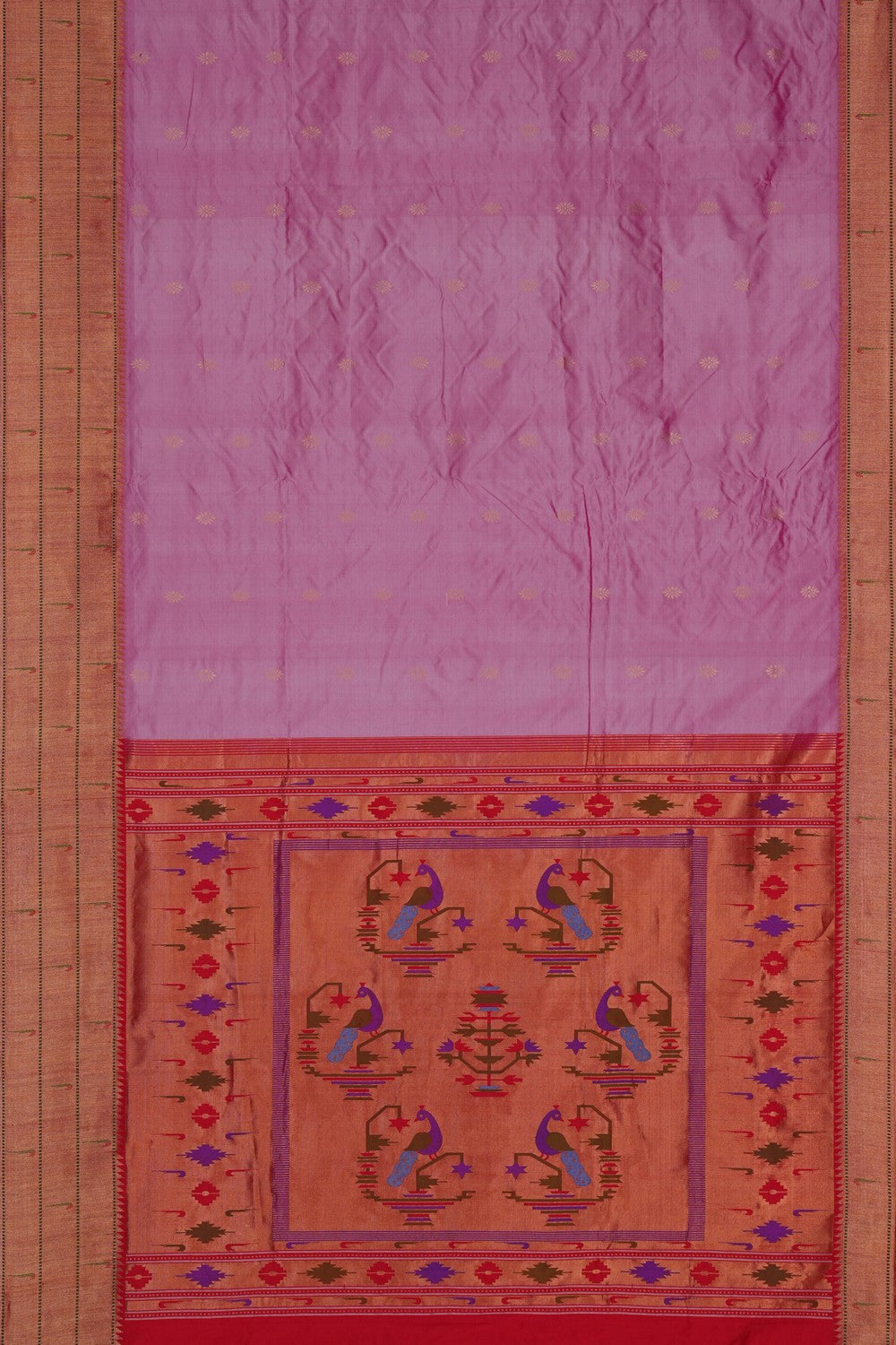 Image of Paithani Silk Pink Saree