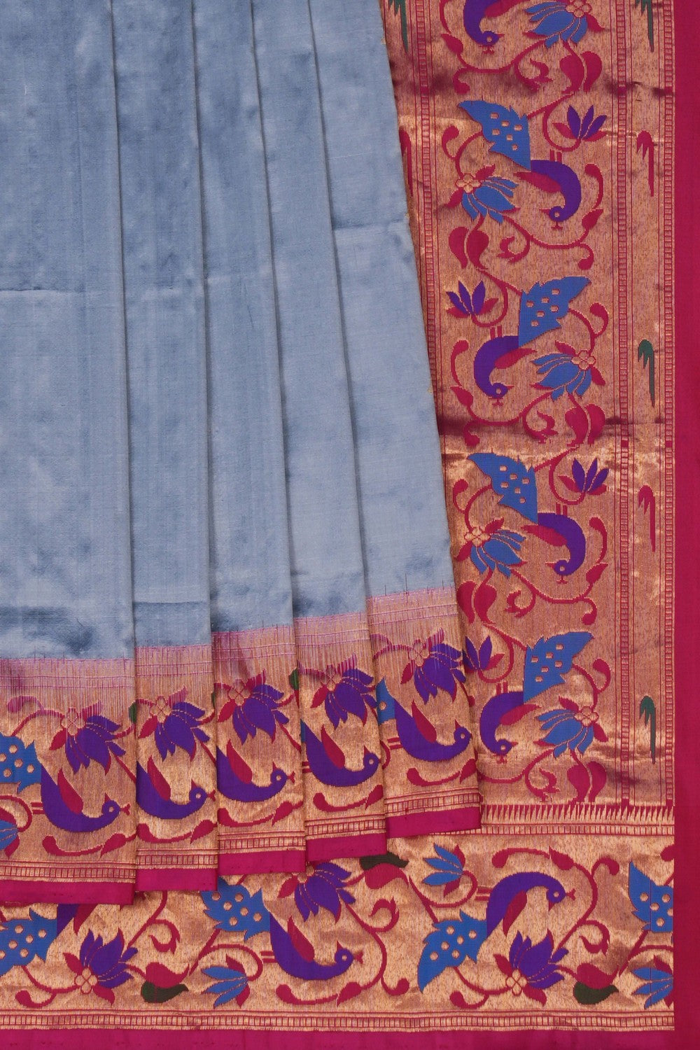 Image of Paithani Silk Grey Saree
