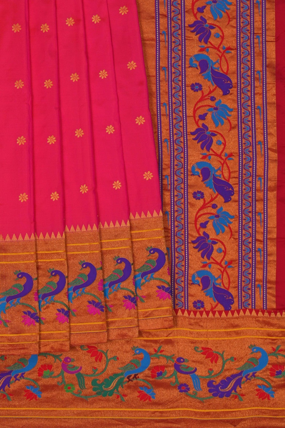 Image of Paithani Silk Pink Saree
