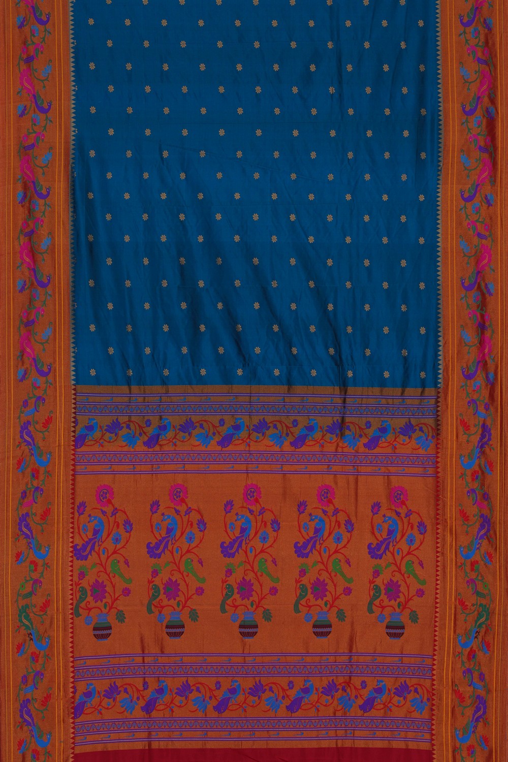 Image of Paithani Silk Blue Saree