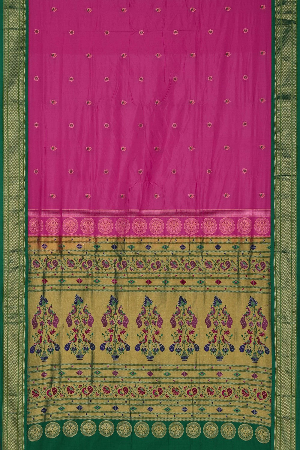 Image of Paithani Silk Pink Saree