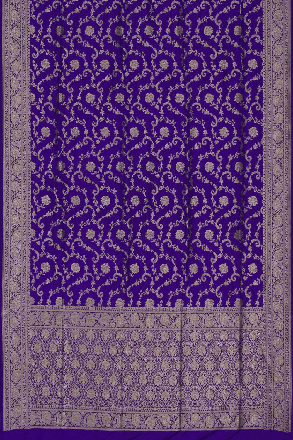 Image of Banarasi Brocade Silk Purple Saree