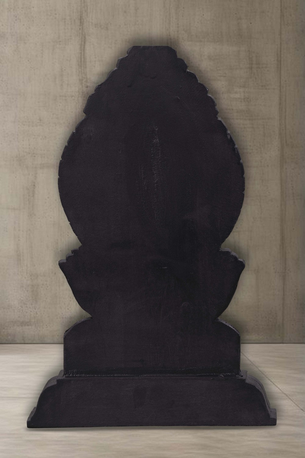 Image of A hand-carved Neem Wood Ganesh Sculpture