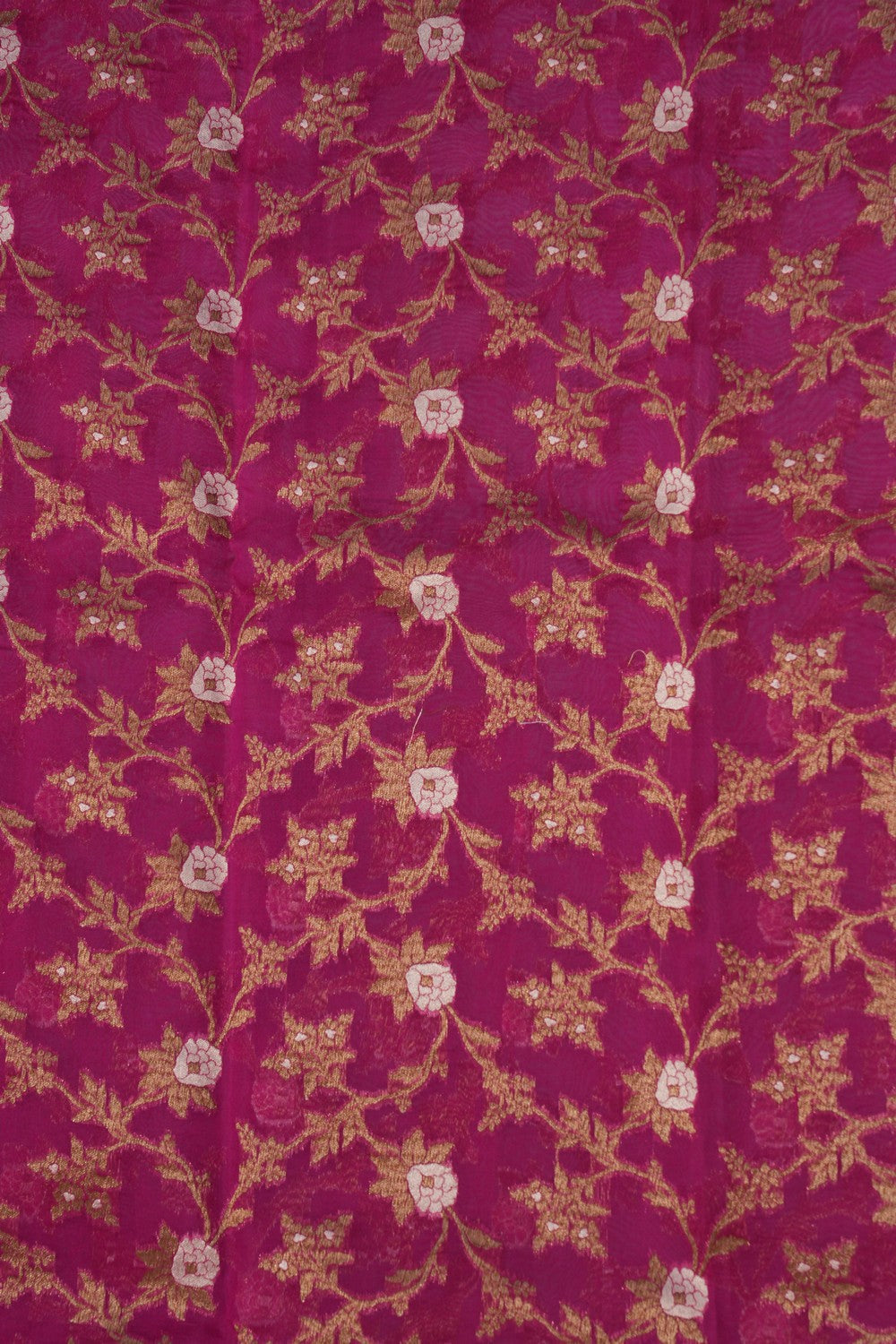 Image of Banarasi Kora Brocade Pink Saree