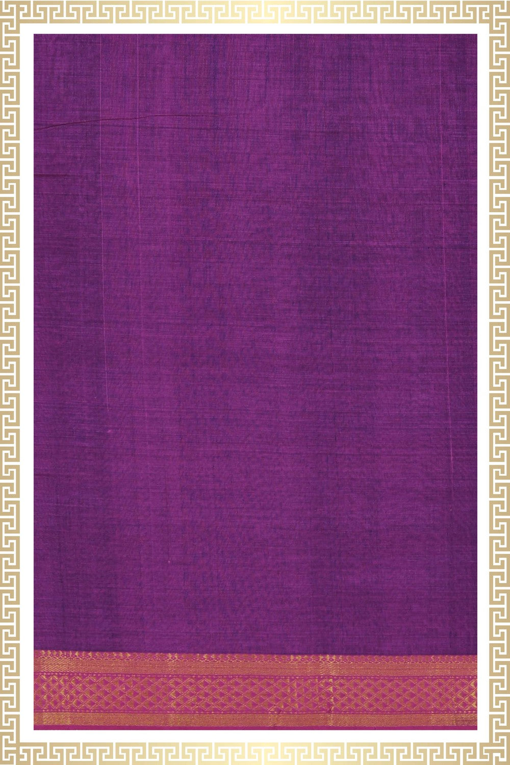 Image of Mangalgiri Silk Purple Dhoti With Kanduva (8 X 4)